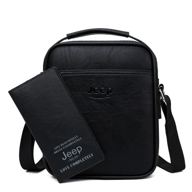 Men Messenger Bags High Quality Split Leather Large Capacity Bag