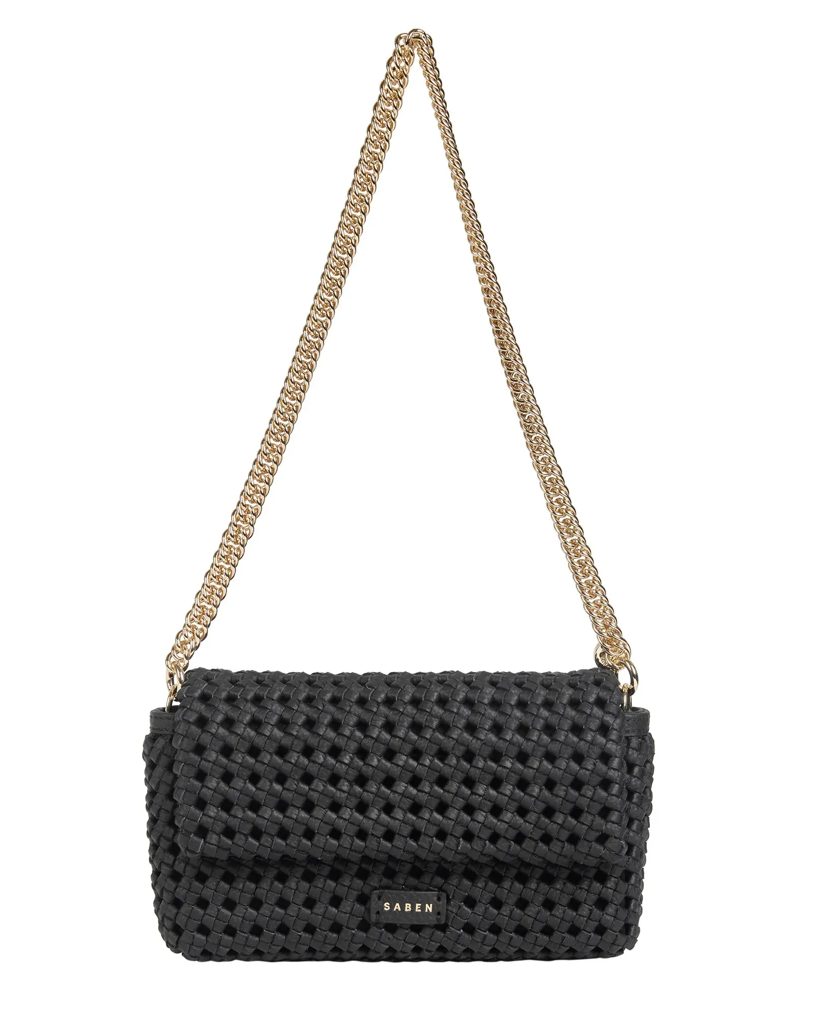 Milla Shoulder Bag | Black Fine Braid