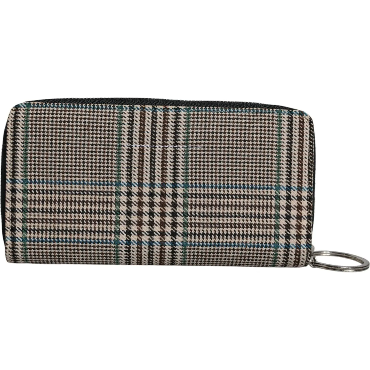 MM6 Maison Margiela Multicolor Houndstooth Continental Zip Around Clutch Wallet