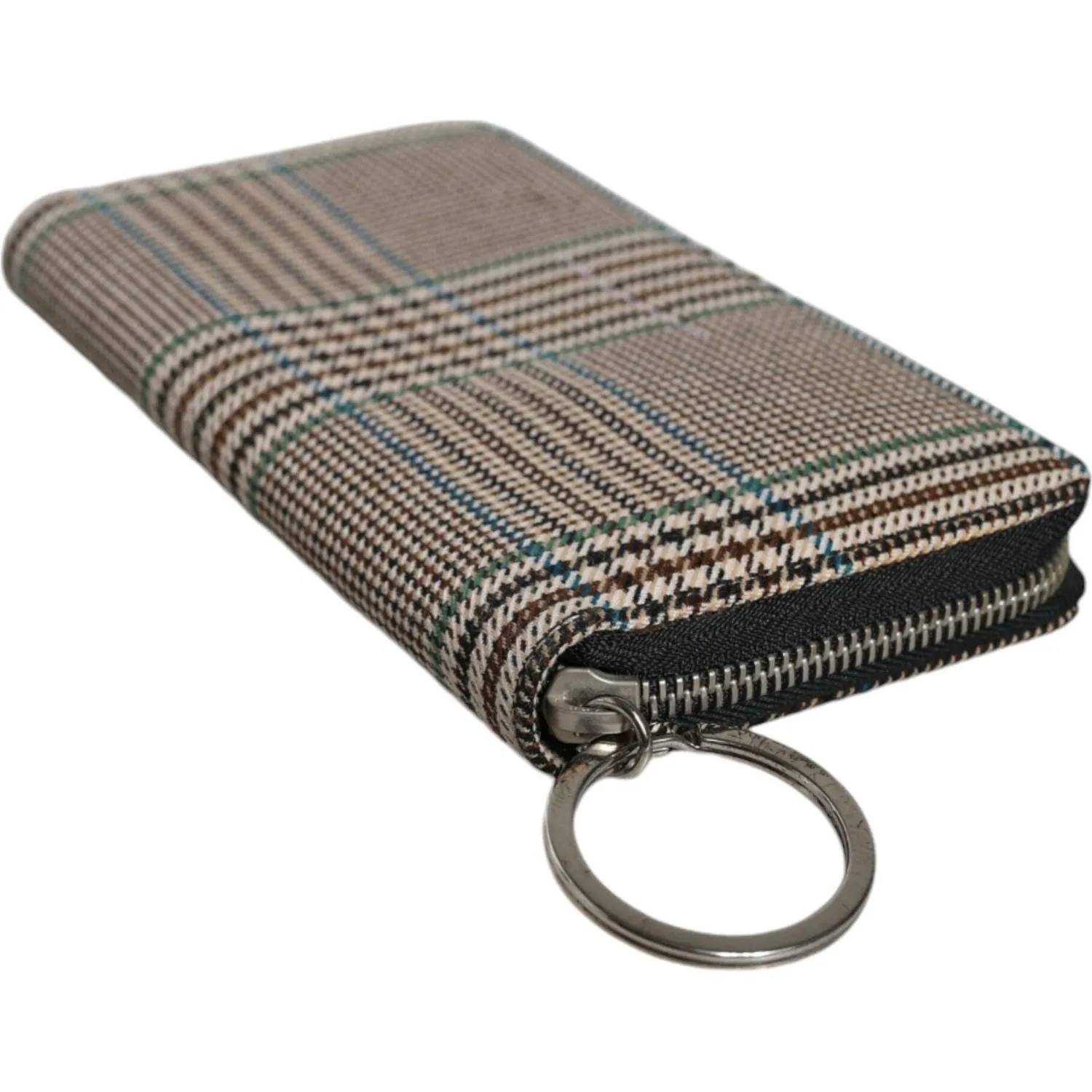 MM6 Maison Margiela Multicolor Houndstooth Continental Zip Around Clutch Wallet