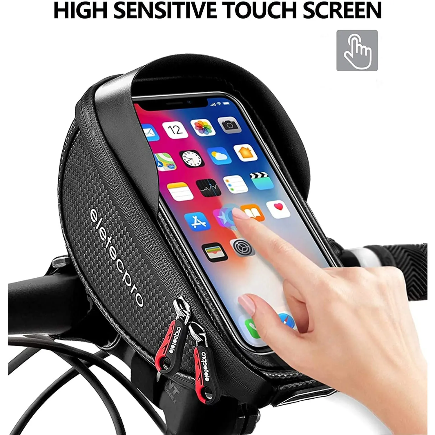 Multi-Purpose E-Bike Phone Holder and Organizer