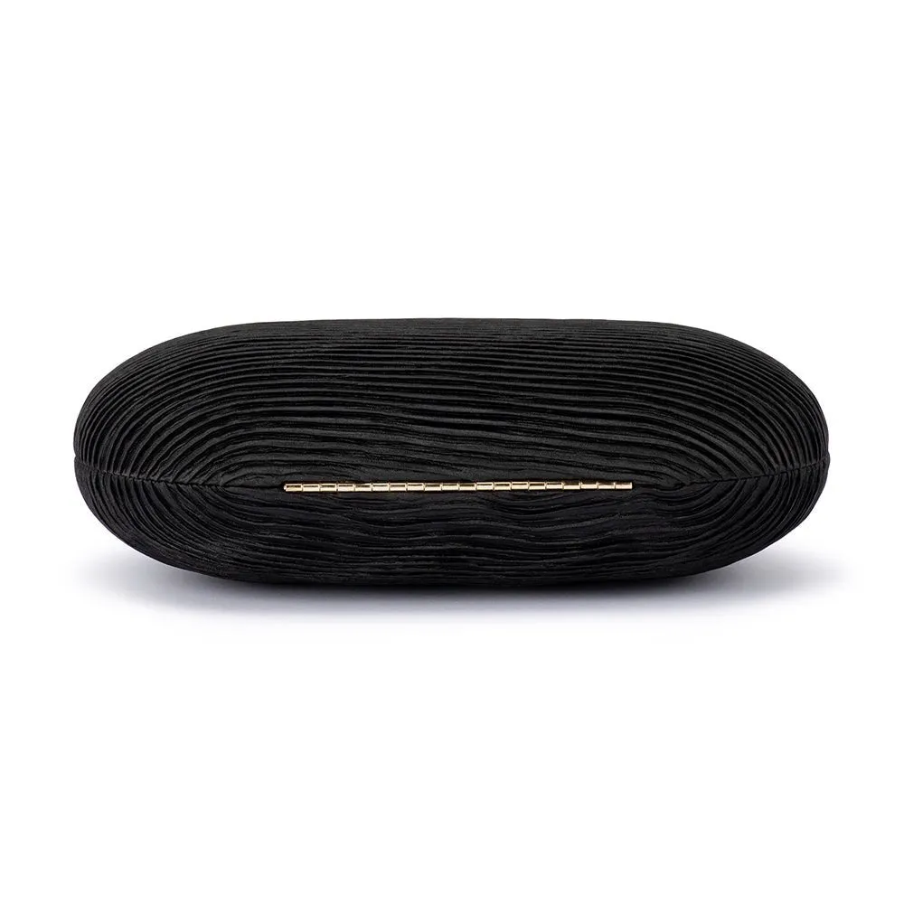 NATALIE Pleated Oval Clutch