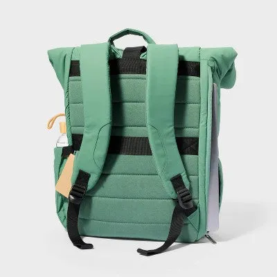 New - Puffer 16" Backpack Green - Open Story️