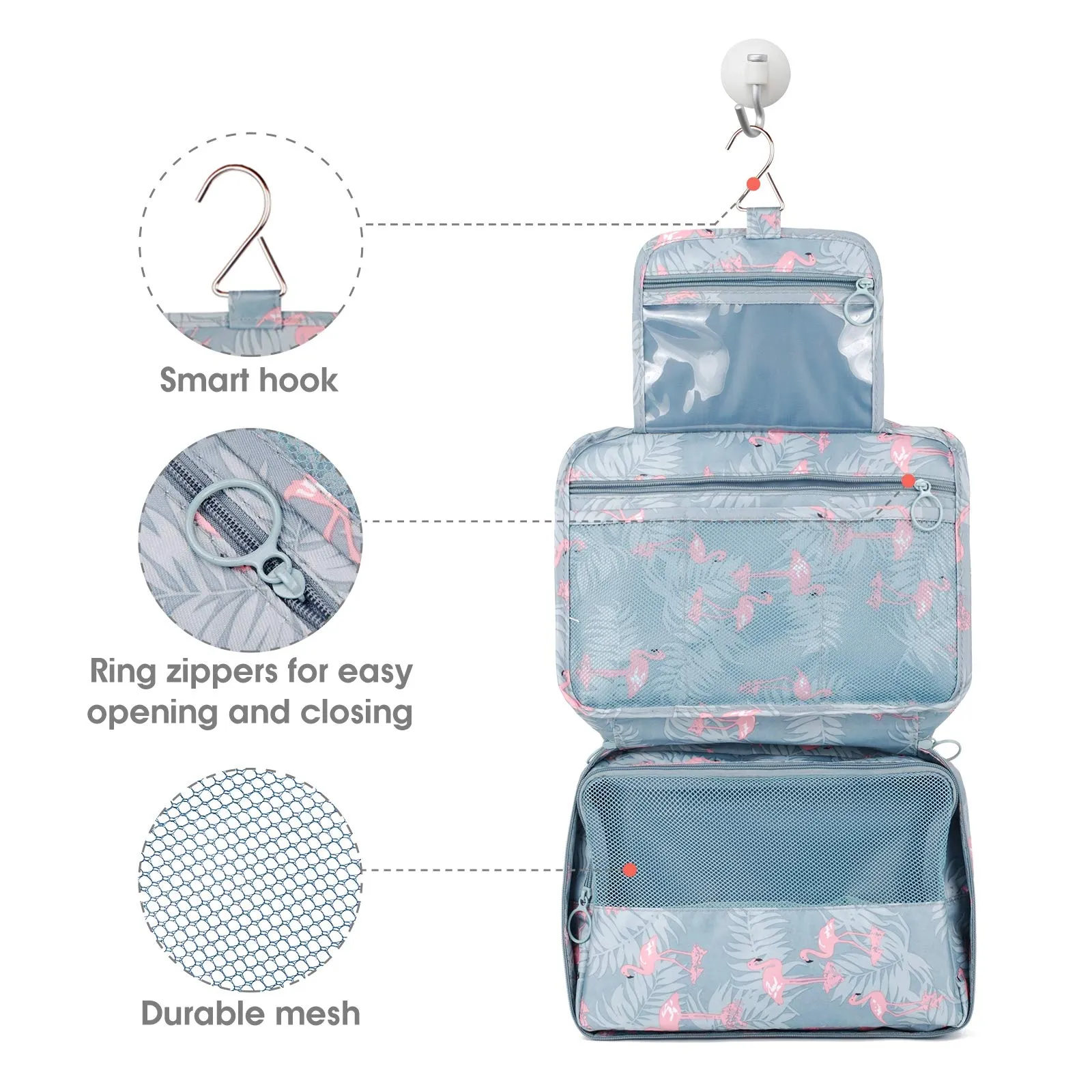 NW18011114 Hanging Travel Toiletry Bag Organizer