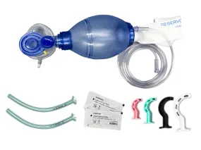 Pediatric Airway Emergency KIT, Resuscitator BVM, 4 Berman OPA   2 Sizes NPA