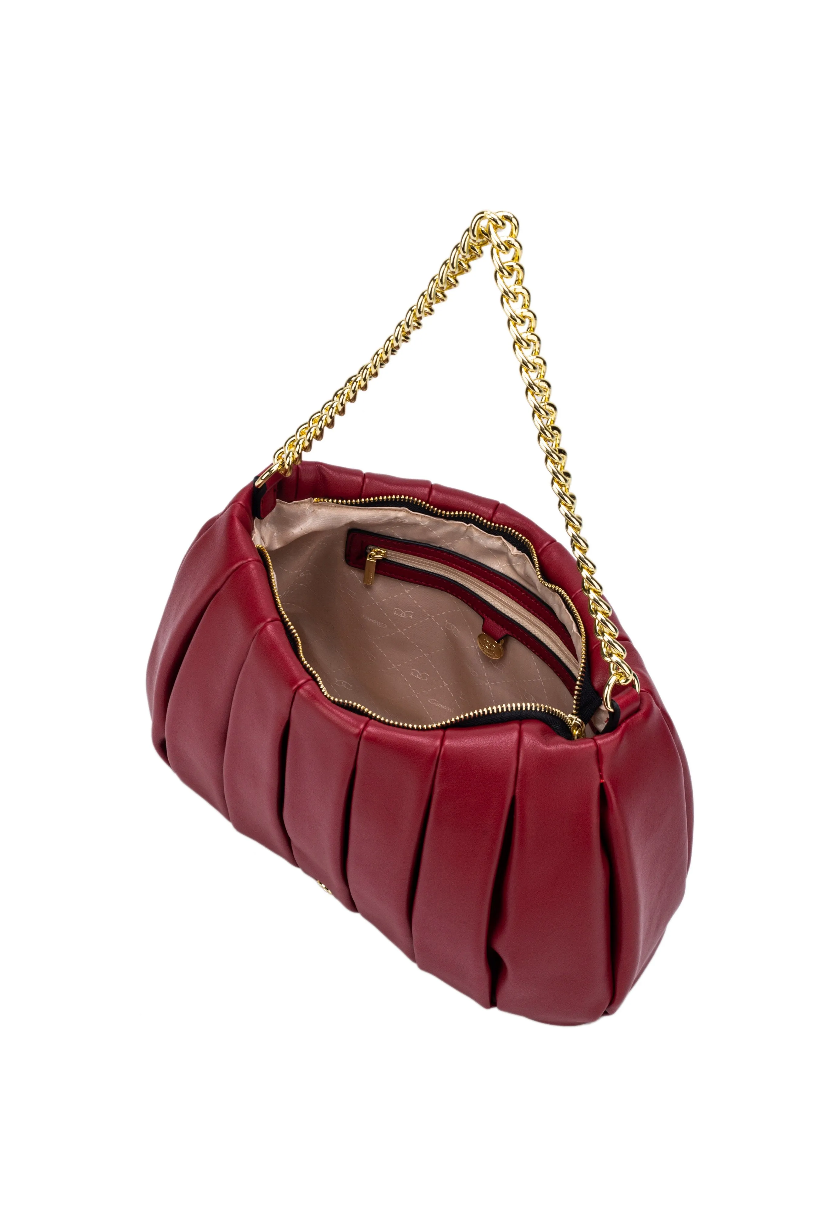 Perla Pleated Bag With Chain -1