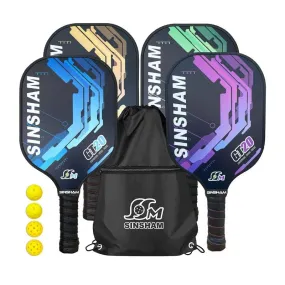 Pickleball Paddle 4 Colours Set Graphite Carbon Fiber Pickleball Paddles Set