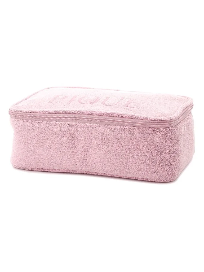 Pile Terry Cloth Cosmetic Pouch