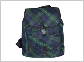 Plaid School-Uniform Backpack