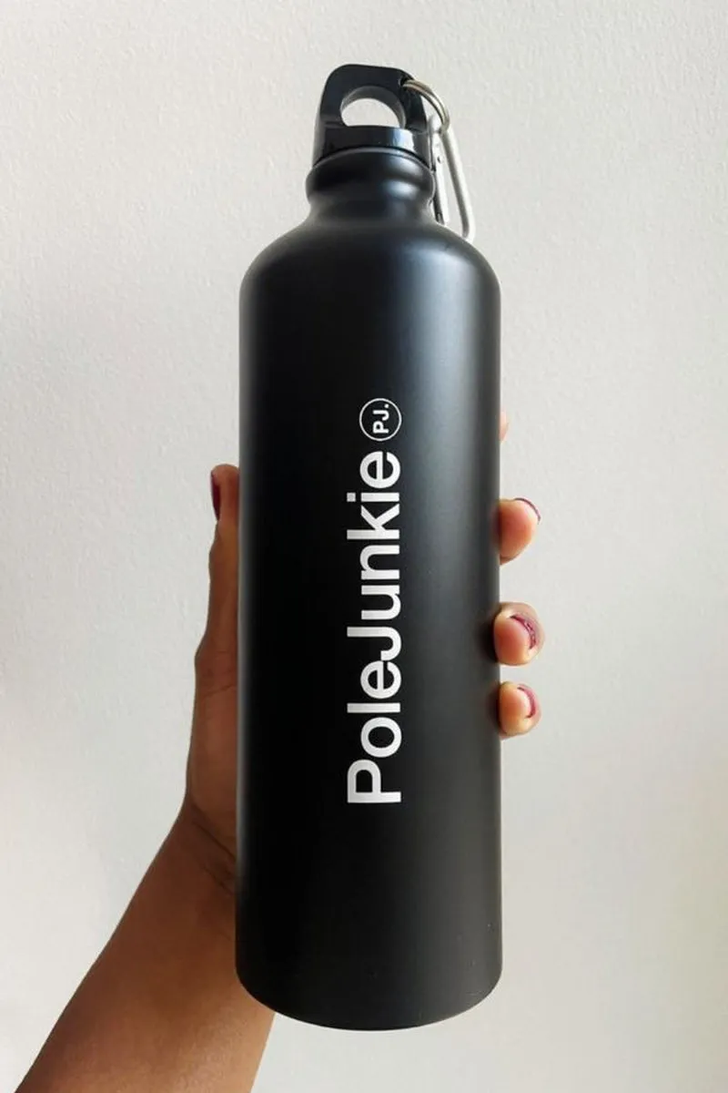 Pole Junkie Water Bottle - Black