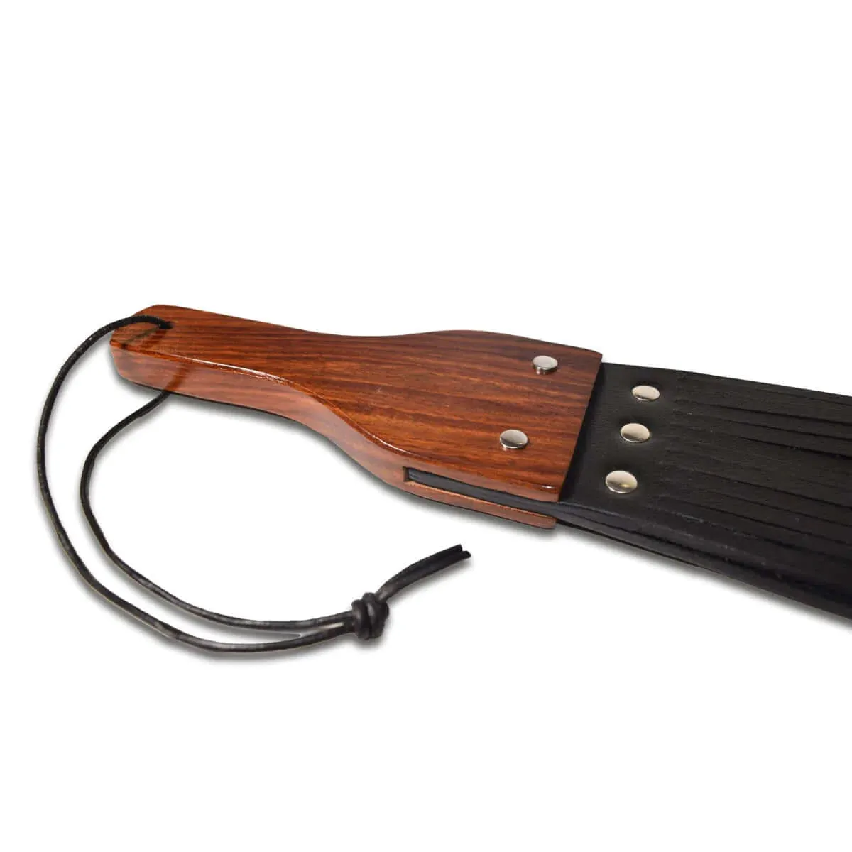 Prowler Red Fringe Paddle Leather and Wood