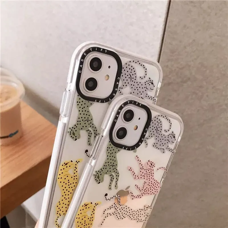 Rainbow Cheetah Impact Soft Case For iPhone 11 12proMax