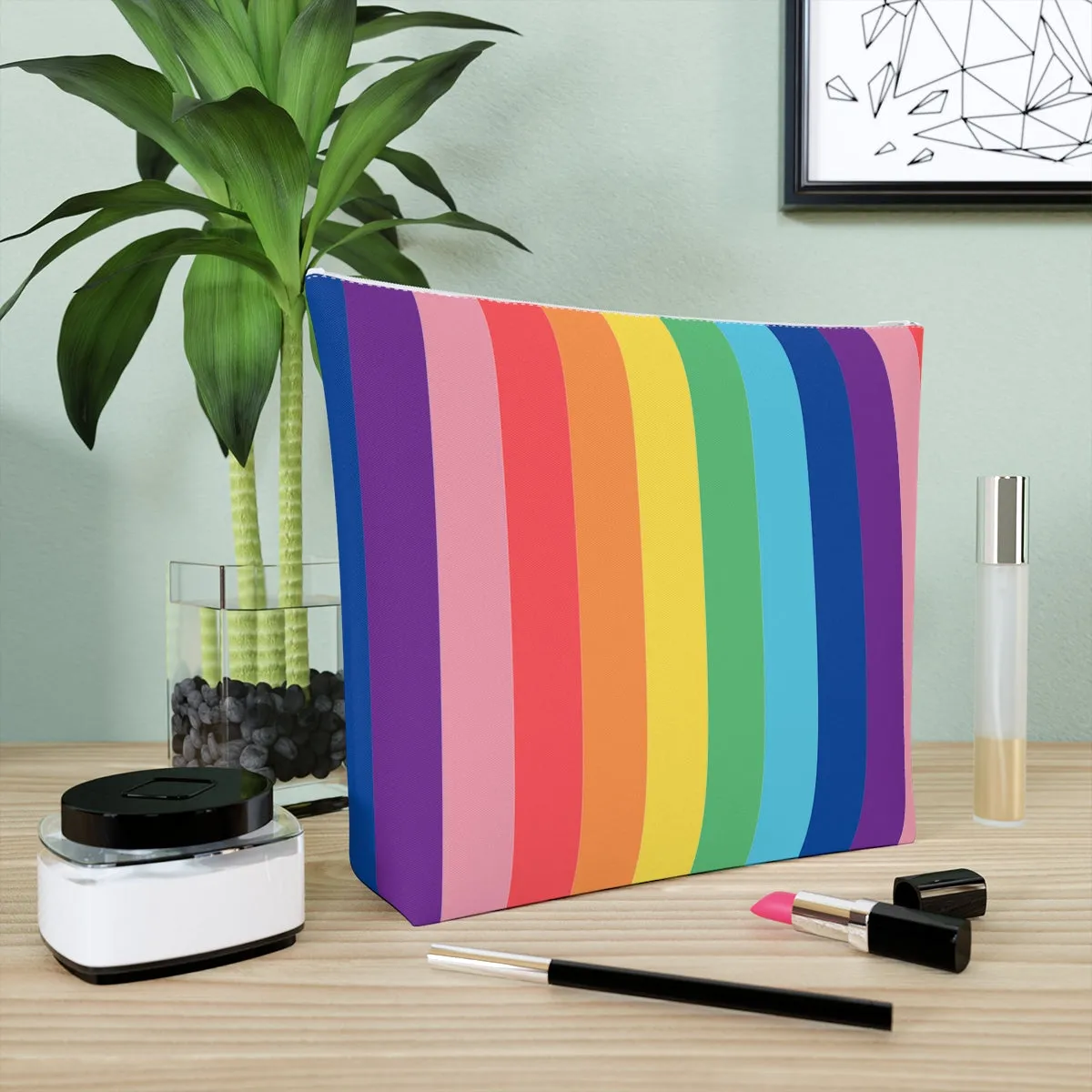 Rainbow Chunk Cosmetic Bag