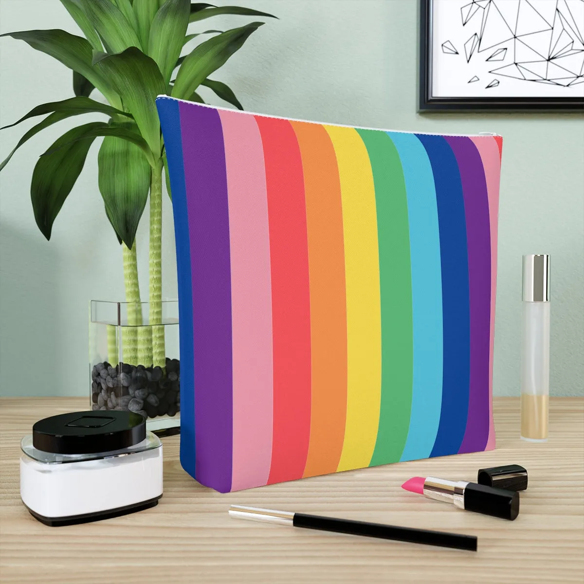 Rainbow Chunk Cosmetic Bag