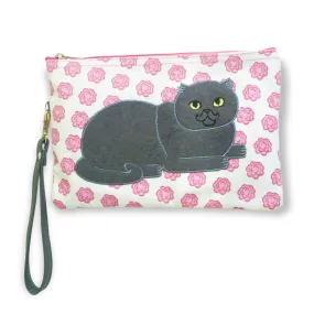 Rosy Cat Cosmetic Pouch *seconds