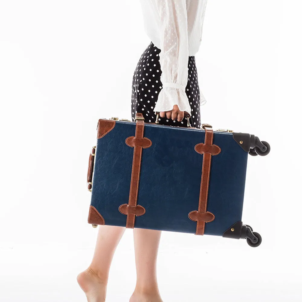 SarahFace Spinner Suitcase - Navy Blue's