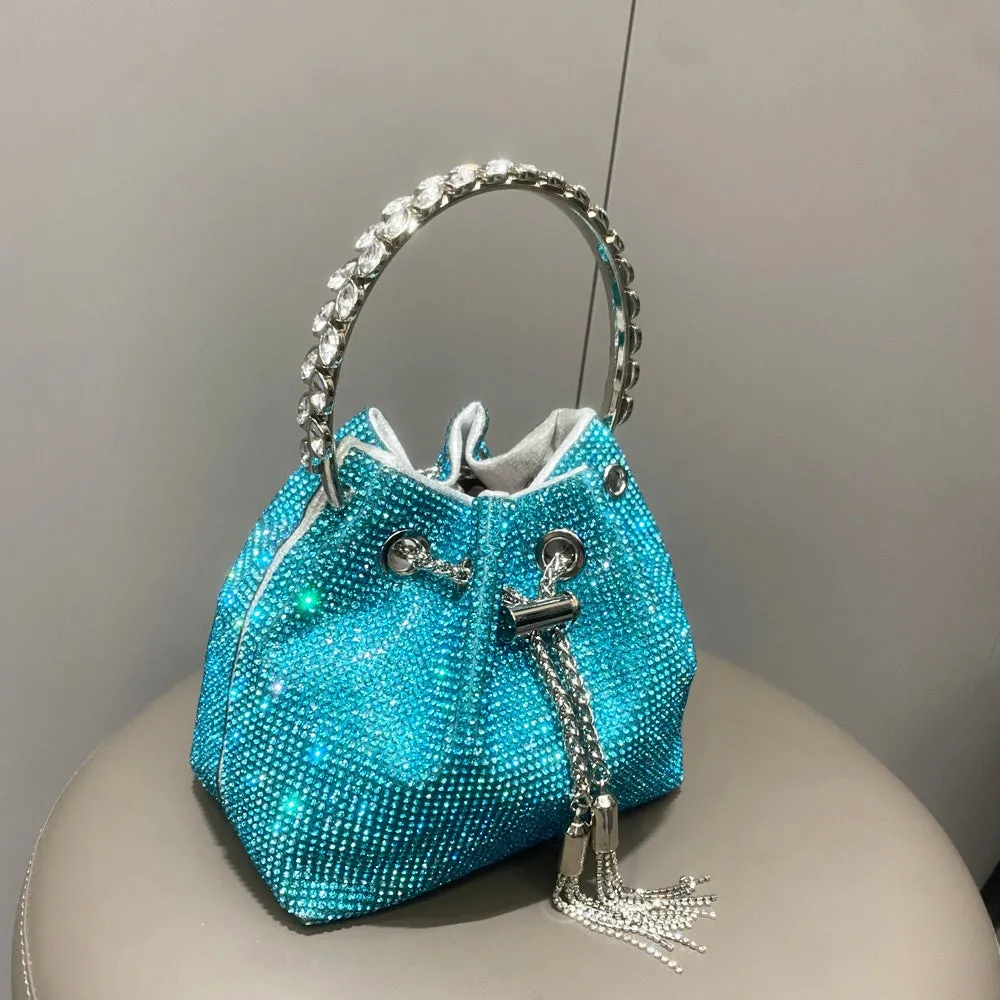 Sparkling Diamond Rhinestone Potli Bucket Bags