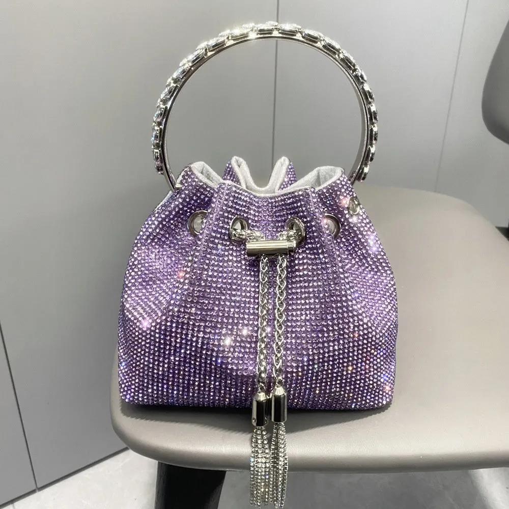 Sparkling Diamond Rhinestone Potli Bucket Bags