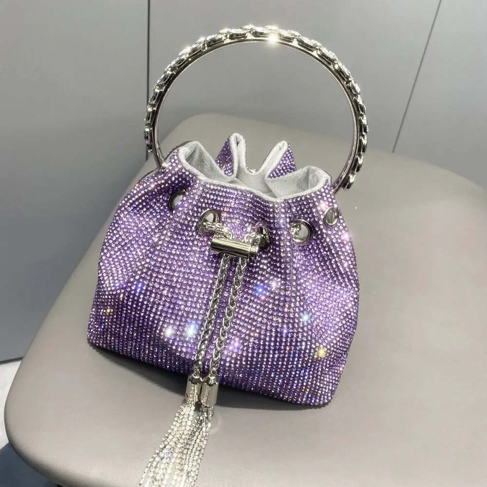 Sparkling Diamond Rhinestone Potli Bucket Bags