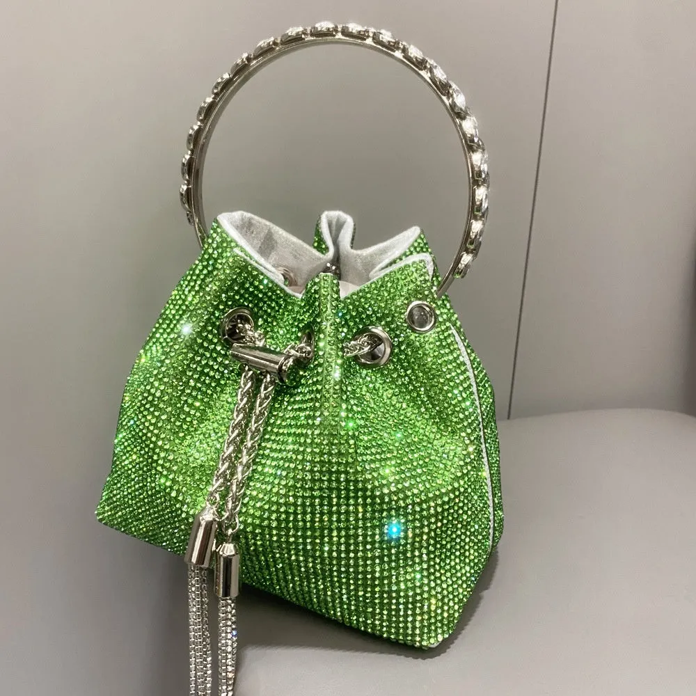 Sparkling Diamond Rhinestone Potli Bucket Bags