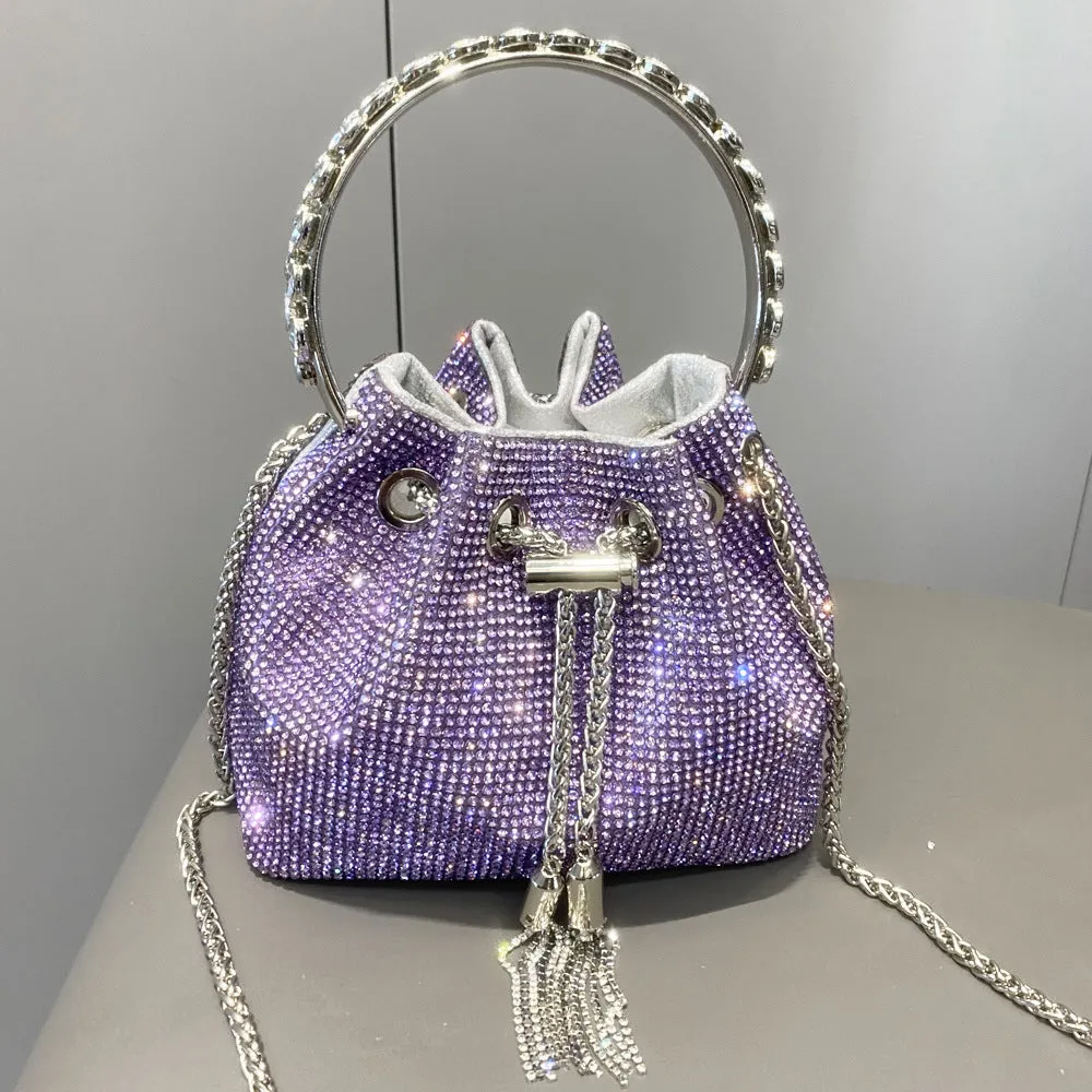 Sparkling Diamond Rhinestone Potli Bucket Bags