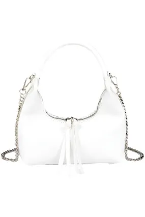 TEEK - Patent Faux Leather Top Handle Convertible Bag