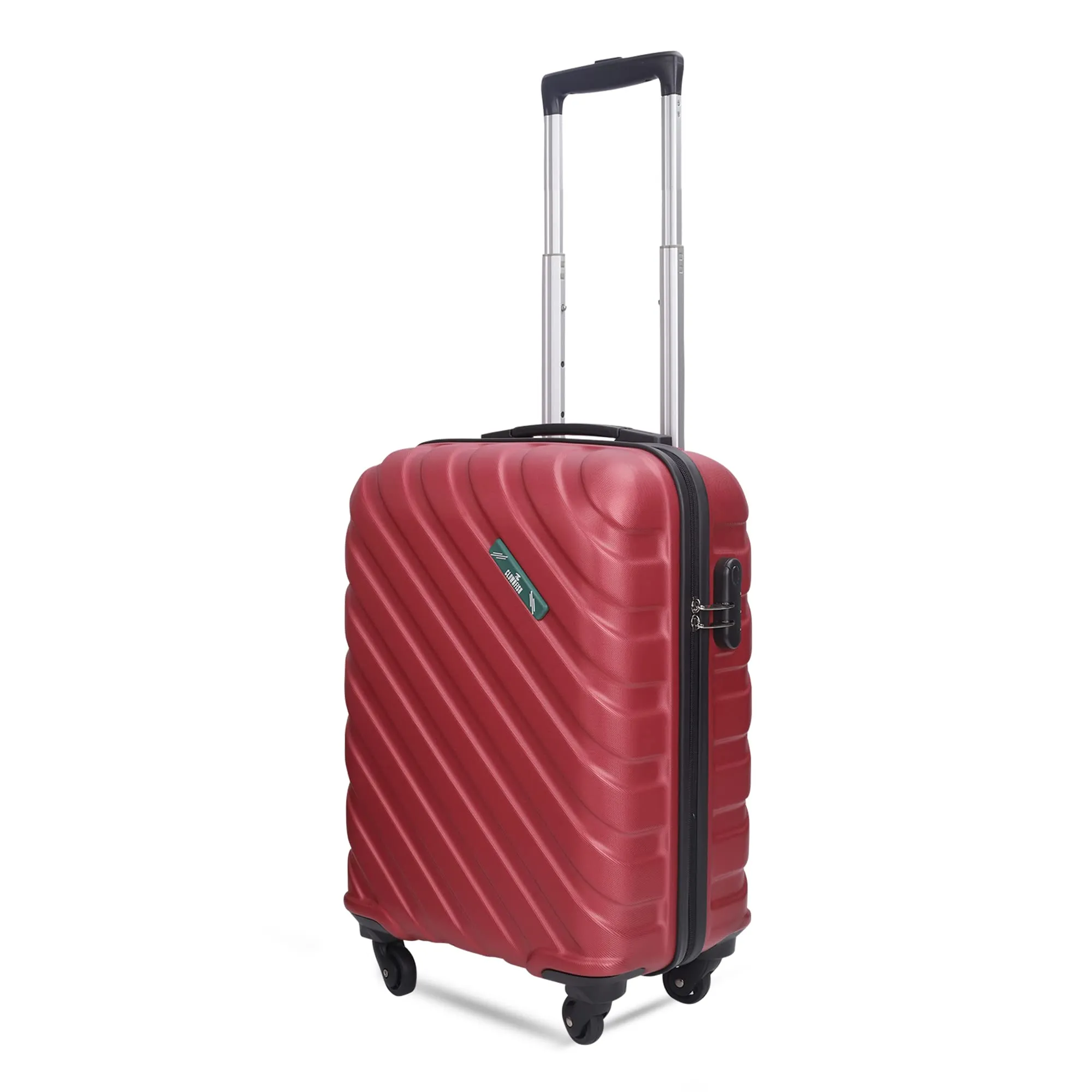 THE CLOWNFISH Armstrong Luggage ABS Hard Case Suitcase Four Wheel Trolley Bag- Red (Small size,54 cm-20 inch)