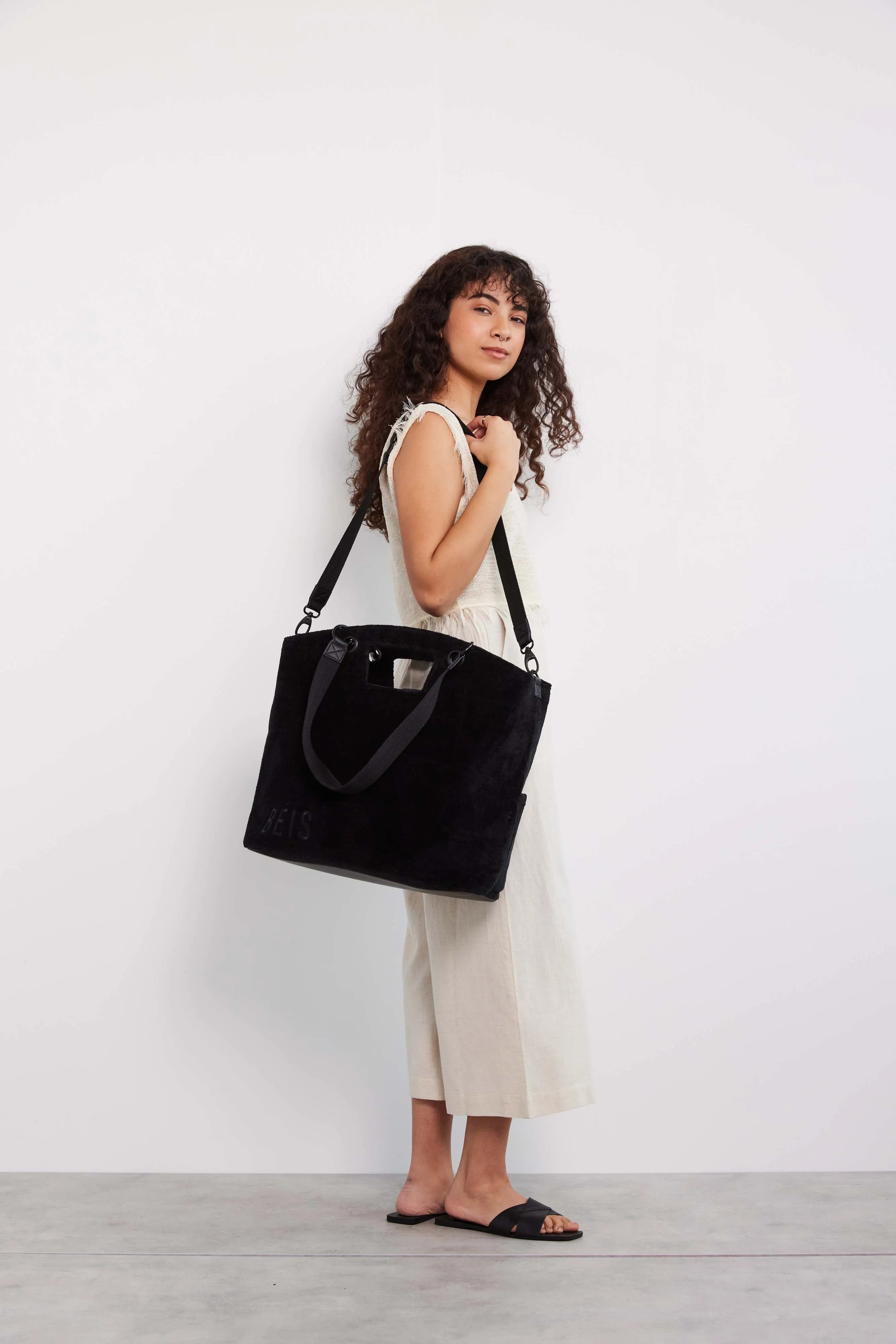 The Terry Tote in Black