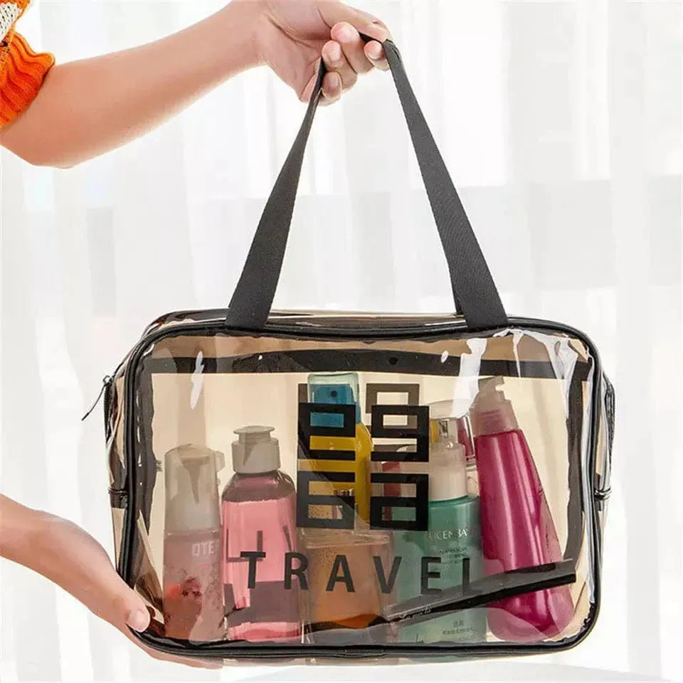 Transparent PVC Portable Travel Cosmetic Bag5445-Large