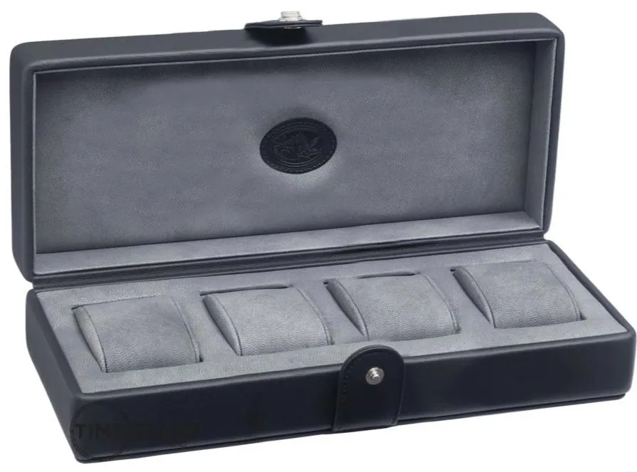 UNDERWOOD (LONDON) - 4-Unit Leather Watch Box  | UN234/BLK