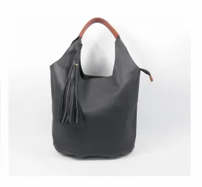 Vegan Leather Shopper Bag Large Leather Hobo Bag