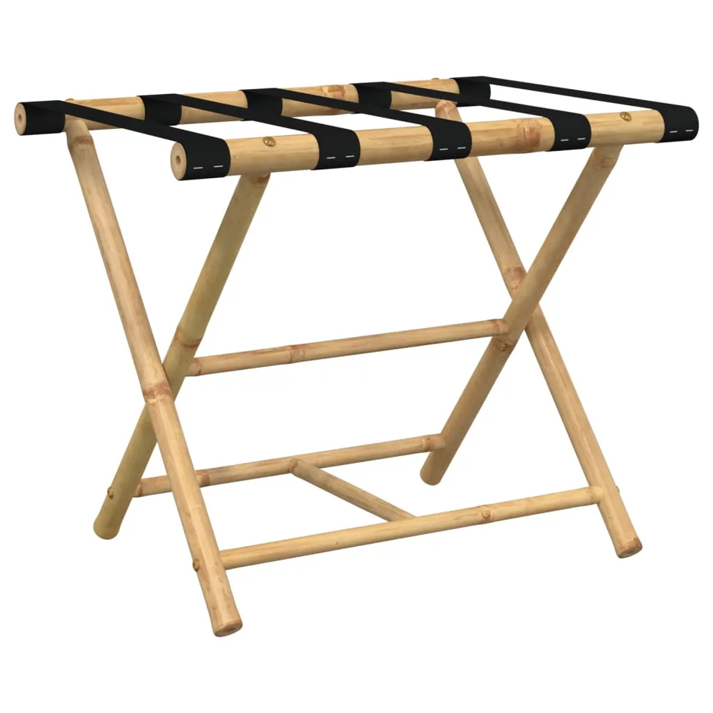 vidaXL Folding Luggage Rack 62x42x50.5 cm Bamboo