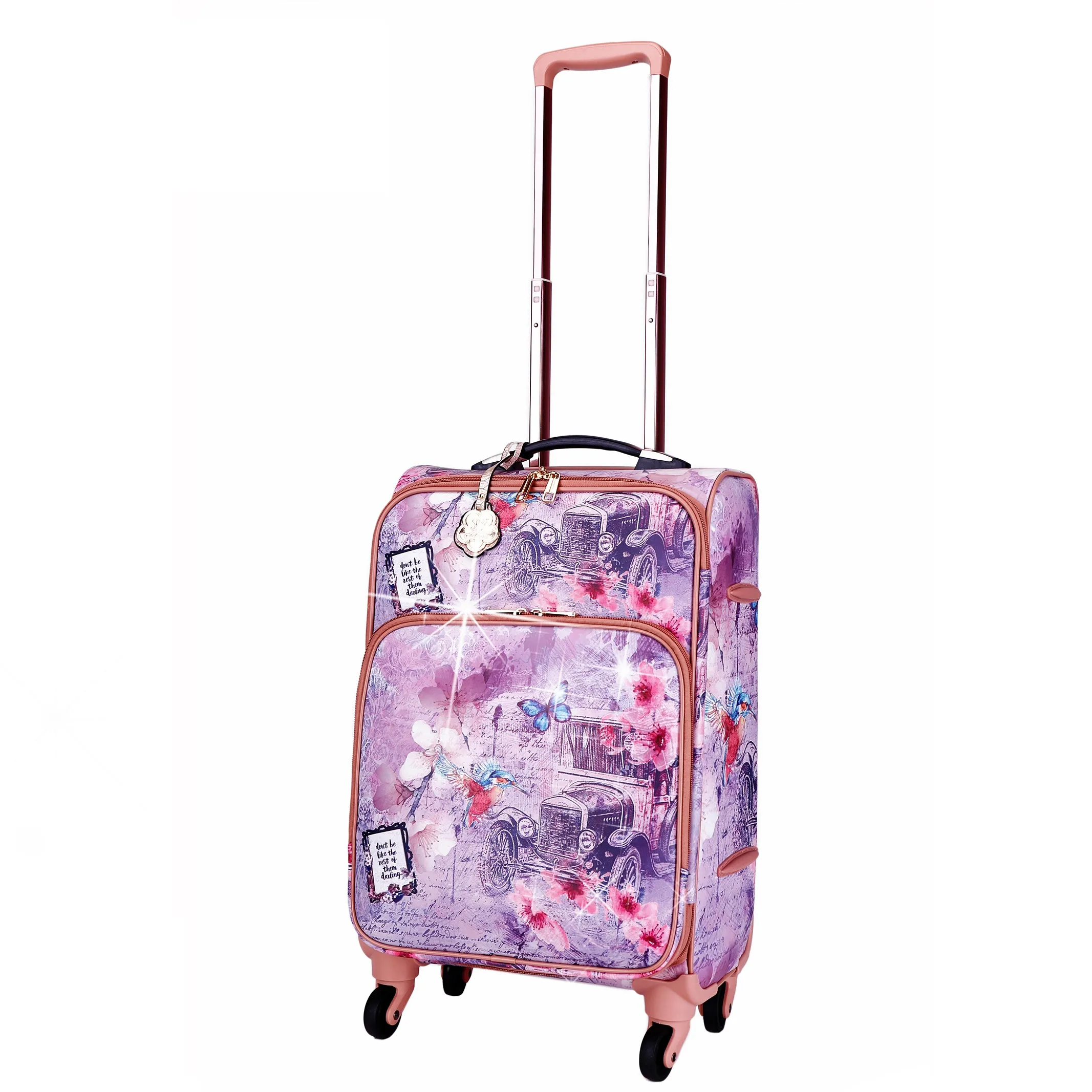 Vintage Darling Classic Travel Luggage for With Spinner