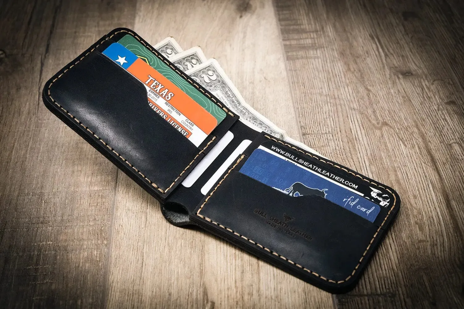 Western Bifold Wallet -  Black