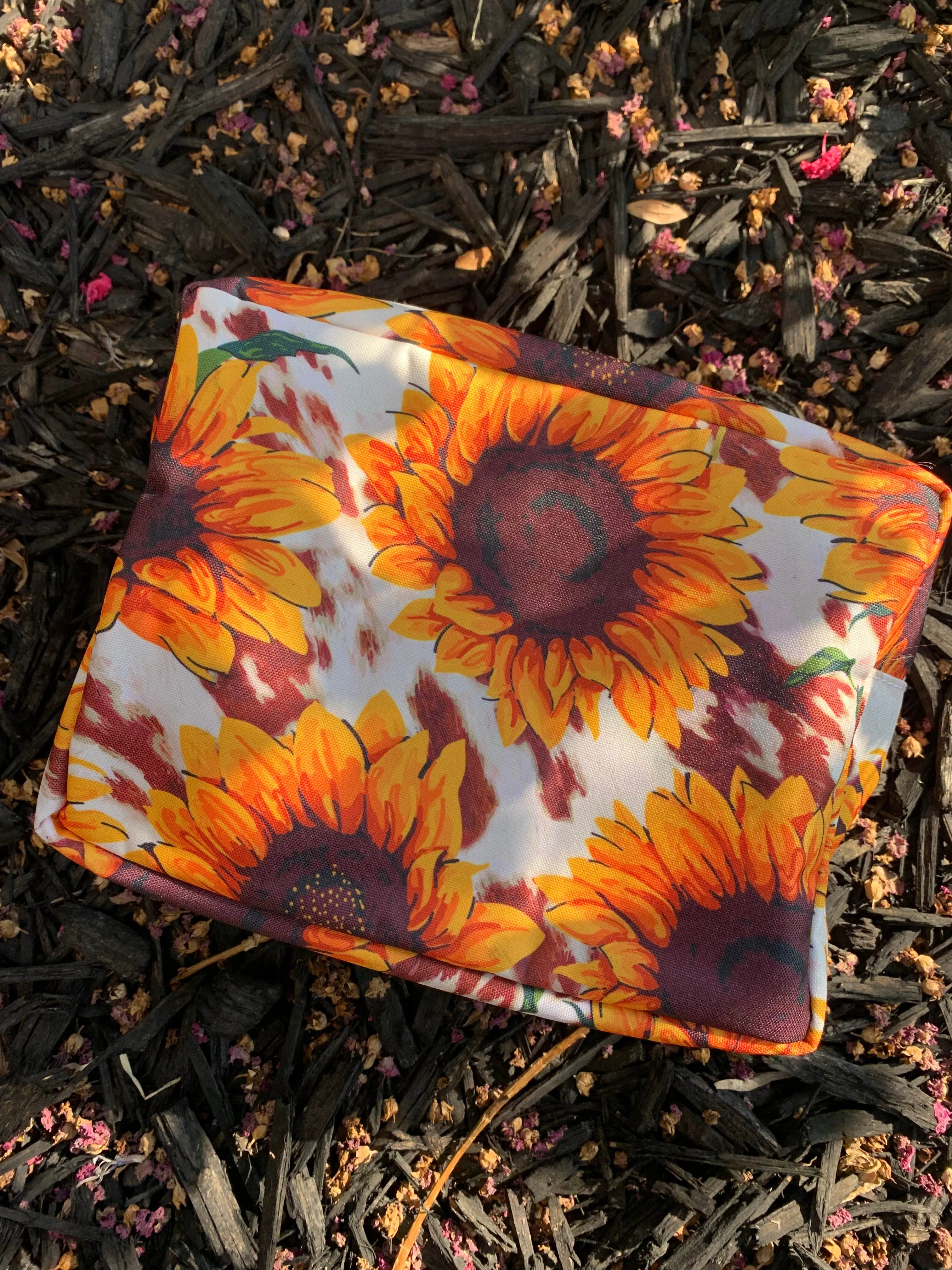 Western Sunflower Cosmetic Bag