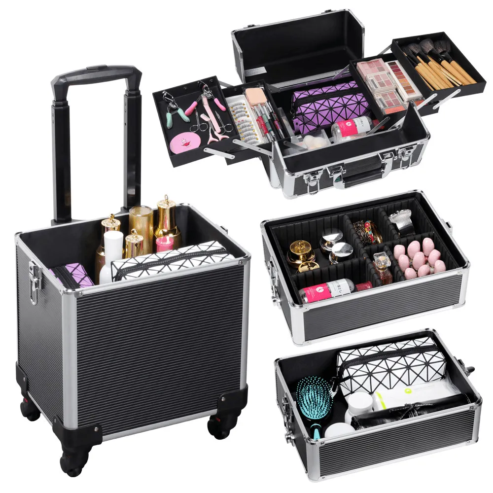 Yaheetech 31.6 Inch Makeup Case 4 in 1