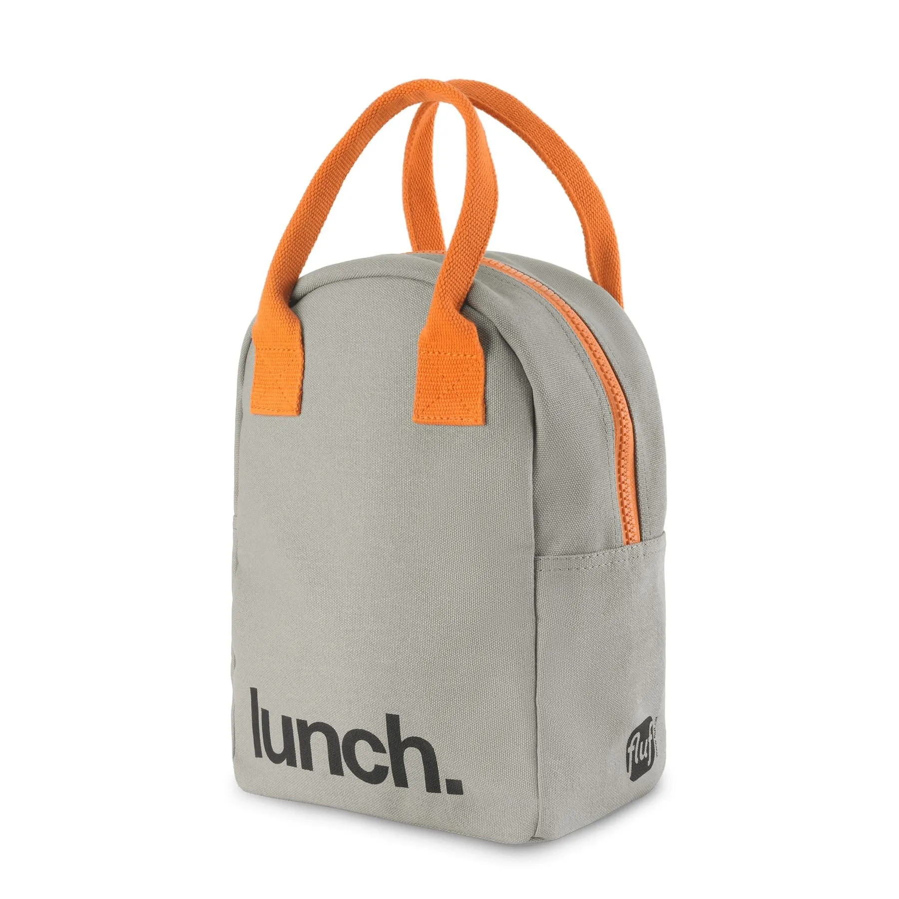 Zipper - 'Lunch' Grey / Pumpkin