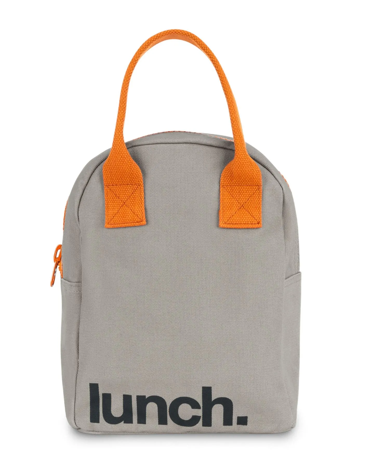 Zipper - 'Lunch' Grey / Pumpkin